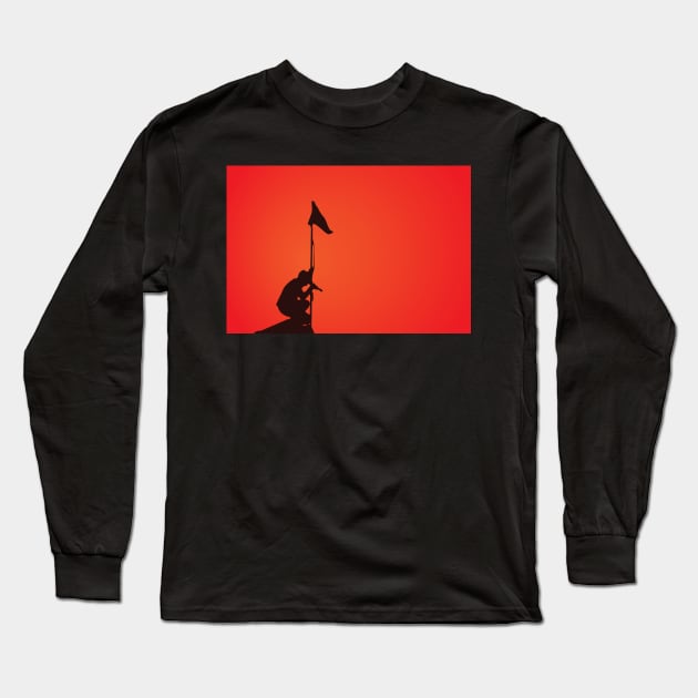 U2 - Under A Blood Red Sky Minimal Cover Art Long Sleeve T-Shirt by Rad Love